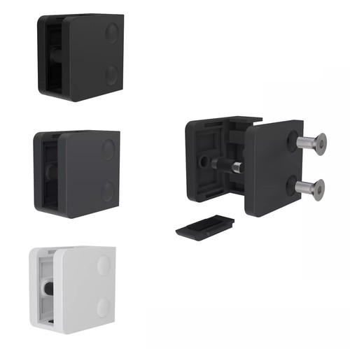 Glashalter eckig zamak - glashalter,