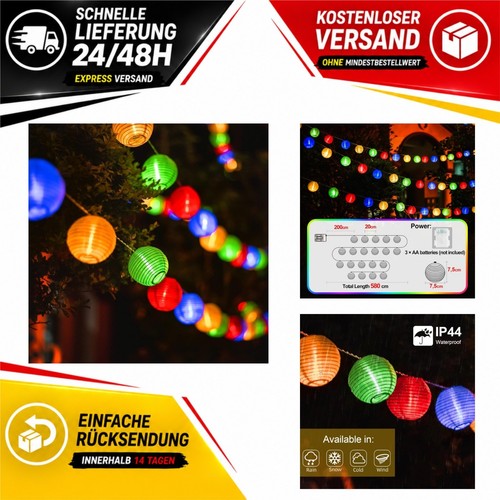 Led lichterkette lampions - lichterkette, 20
