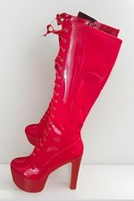 High Heels Schnürstiefel