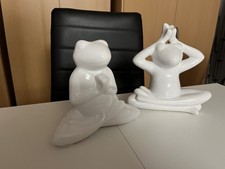 Dekofiguren: 2 Yoga-Frösche