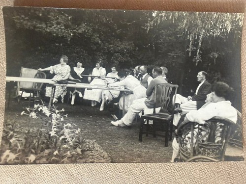 Edwardian garden party social - garden,