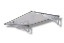 SCHARTEC Aluminium Vordach als Haustürvordach Haustür Überdachung Pultvordach