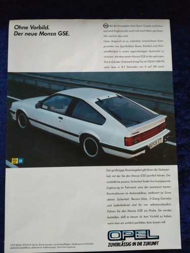 Opel monza gse original - monza,