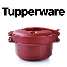 Tupperware Micro Quick - cleverer Schnellkochtopf für die Mikrowelle rot 3 Liter