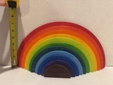 Wooden rainbow stacker grimms - rainbow,