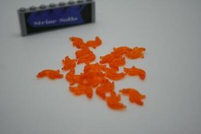 Lego (c) 20x Flammen 1x2 - 64647 - transparent orange - flame - Feuer - Feder