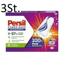 3x Persil Power Bars Color-Waschmittel/ Vollwaschmittel 16WL (48 Waschladungen)