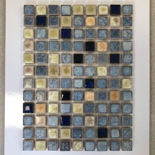 Mosaik fliese glanz blau - fliese, gold
