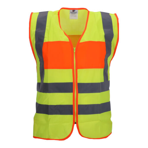 Warnweste gelb orange mit - gelb/orange,