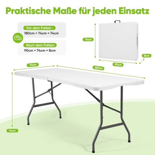 180cm klappbar buffettisch - 180cm,