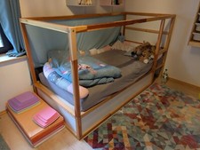 IKEA KURA Kinderbett mit Lattenrost, weiß, Fichte,TOP Zustand! 