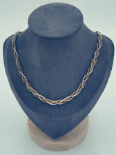 Tricolor Kette 0,925 Sterlingsilber