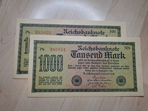 1000 mark reichsbanknote - mark,