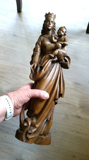 Holzfigur Madonna Mutter mit