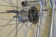 Laufrad 24 Zoll mit Fichtel und Sachs Torpedo Duomatic 2-Gang 36 Speichen Niro