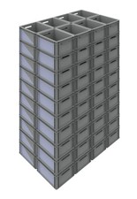 80x SSI Schäfer EuroBox ELB 4220 40x30x22 cm 20,4 L Stapelbox Stapelbehälter