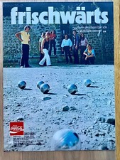 Trink Coca-Cola Boule Spiel Coke Original 1971 Vintage Advert Werbung Reklame