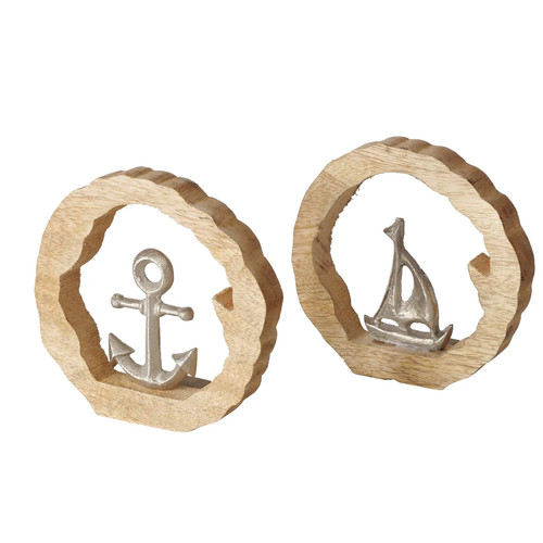 Dekoaufsteller anker oder boot - dekoaufsteller,