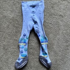 Strumpfhose, Krabbelstrumpfhose Gr 74 aus Wolle, blau