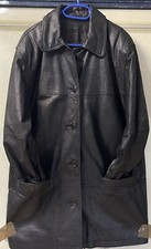 Leather Doing/Leder Jacke schwarz,2 Taschen,knopfenFutter,Gr-D.38(46-48)wie Neu