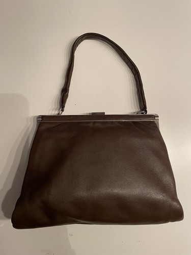 Vintage leder tasche braun - ,