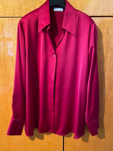 Luxuriöse satin bluse - satin-bluse, von