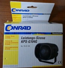 Profi Alarmsirene Alarm Sirene 12V Version für PKW Boot Haus Alarmanlage Auto(E6