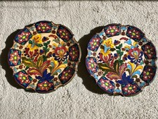 Zwei Wandteller handbemalt limitiert 31 cm Durchmesser