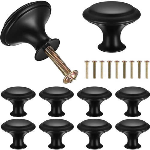Schubladenknopf schwarz - schubladenknopf,
