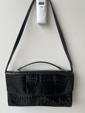Vintage tasche kroko schwarz - vintage,