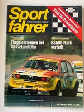 Sportfahrer 10/77 Rundstrecke, Bergrennen, Slalom, Rallye, Cross, nat. Motorsp.