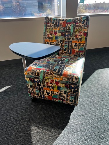 Multicolor upholstered lounge - multicolor,