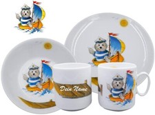 Geschirr mit Namen / 3-tlg