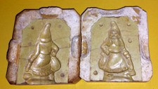 Antikes Tragant und Marzipan Model ca. 1900 Zwerg Weihnachtsmann12x12x5,5 cm (4)