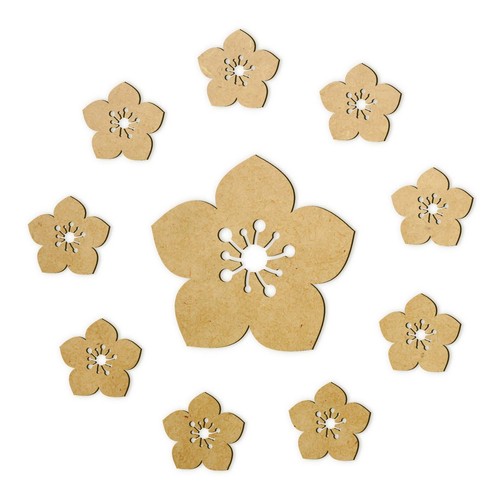 Blüten blumen aus holz - blumen,