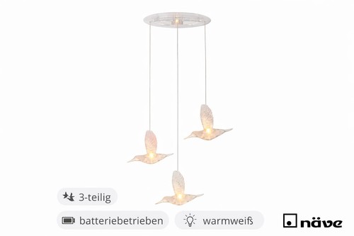 Led hängedeko vögel - led,