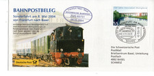 Bahnpostbeleg vom 08.05.2004