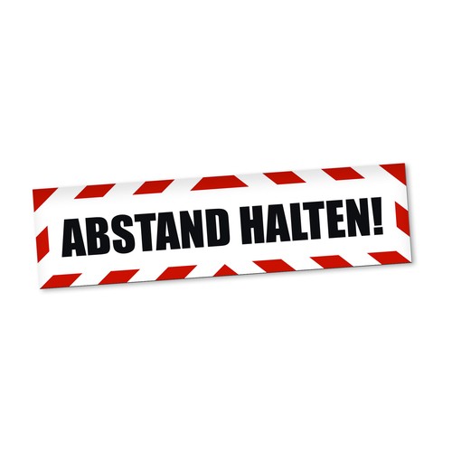 Abstand halten magnetschild - abstand,