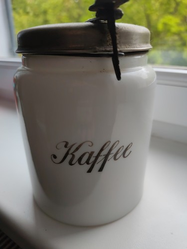 Alte kaffeedose porzellan - kaffeedose,