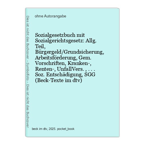Sozialgesetzbuch mit