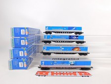 Roco 4x containerwagen - dc,