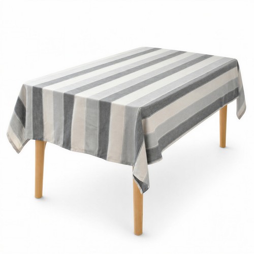 Grau leinenoptik tischdecke - grau,