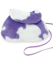 Plüschtasche lila Kuh