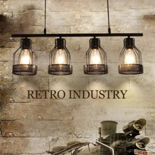 Hängelampe Esstisch Billard Industrielle Pendelleuchte 3/4/5 Köpfe Billardlampe