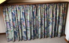 Vorhang-Set zweiteilig 110+107 x 125 bunt | curtain set 2-part 110+107 x 125