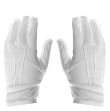 KURZE WEISSE HANDSCHUHE