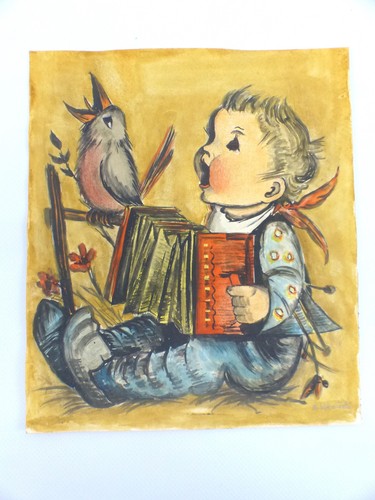Aquarell musizierendes kind - aquarell,