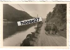 Foto KM U-Boot U-218 Crew Marsch Straße Norwegen 1944/45 2.WK orig. 2492