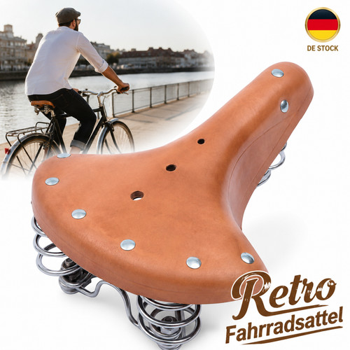 Ledersattel echtleder retro - ledersattel,