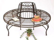 Rundbank Metall wetterfest